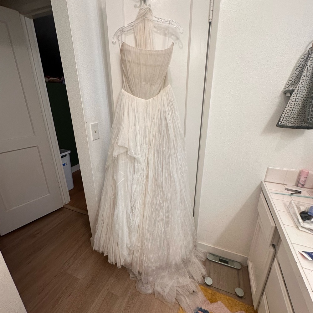 Watters Reko Strapless Corset Wedding Gown  - Anthropolgie 8 - Picture 8 of 9
